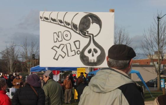 Olympia, Washington. Keystone XL Pipeline protest. By Brylie Oxley via Wikimedia Commons